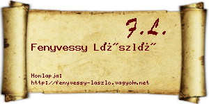 Fenyvessy László névjegykártya